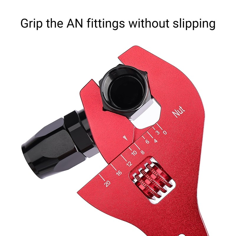 EVIL ENERGY AN Fitting Wrench, 3AN-20AN Adjustable AN Wrench Aluminum
