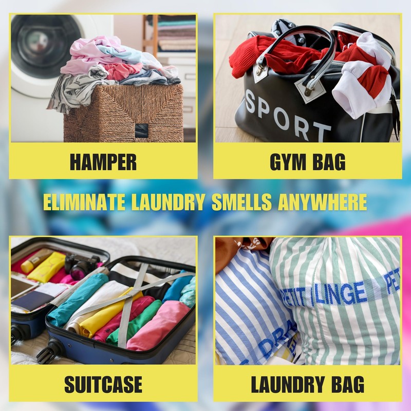 SMELLEZE Reusable Laundry Smell Removal Deodorizer Pouch: Removes Clothing Stink