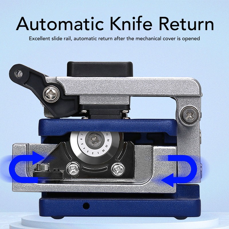 Fiber Optic Cleaver High Accuracy 12 Surfaces Blade Optical Fiber