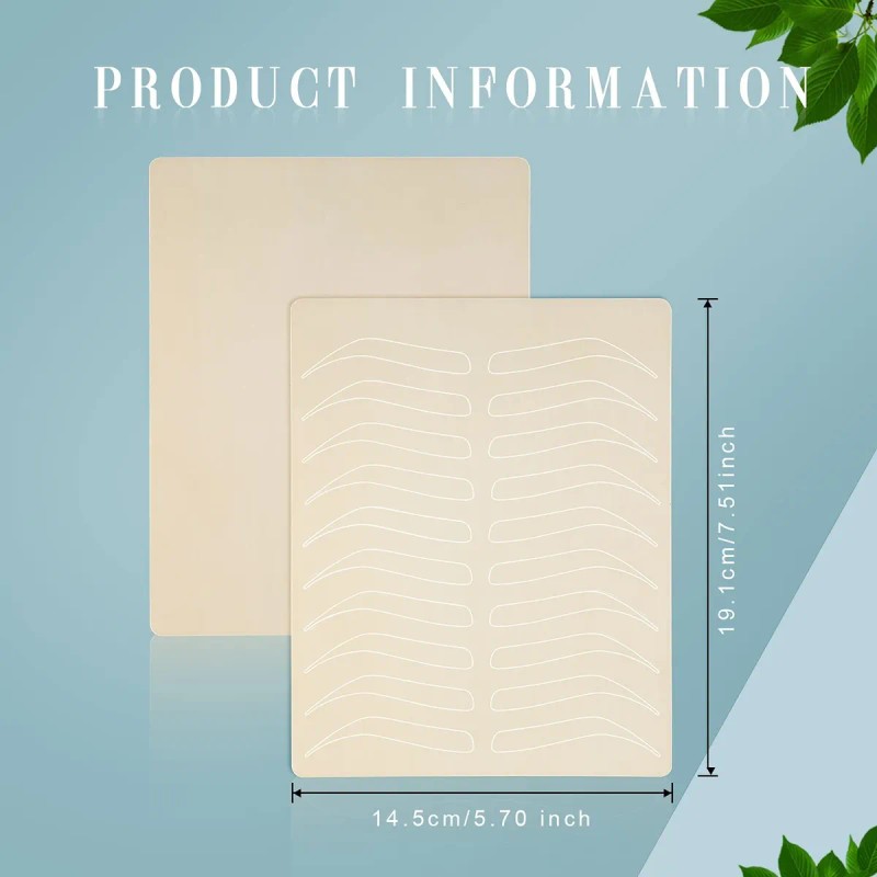 12 Piel Latex Practica Microblading Tatuaje De Cejas