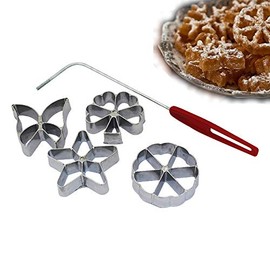 GMMH Traditional Dough Mould Hworost Waffle Iron, Waffle Bakery Spreewald Bows Set (Set of 4 Design 1/1.8 cm)