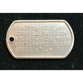 Unbranded Dog/ CAT/ PET Tag s Custom Embossed STAINLESS STEEL USA made by Military Veteran