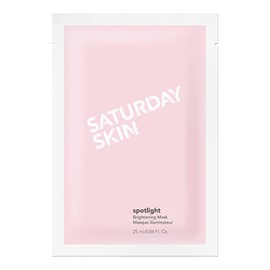 Saturday Skin Spotlight Brightening Face Mask Bilberry, Licorice and Lotus Natural Extracts Cooling Bio-cellulose Mask Anti Aging Face Mask - Nourishing