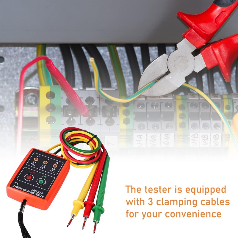 Vegena Phase Tester Rotary Field Meter Ac60 V ~ 600