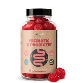 TruHeight Prebiótico  Probiótico  Fórmula en Polvo Sabor Fresa, Vitaminas y Minerales, Complemento Diario                                             