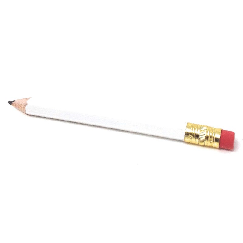 Half Pencils with Eraser - Golf, Classroom, Pew, Short, Mini,
