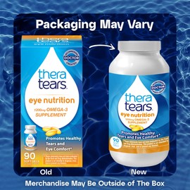 TheraTears Omega 3 Supplement, 1200mg, 90 ct (Pack of 1)