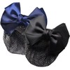 2 redecillas para moño gorros para el cabello con lazo