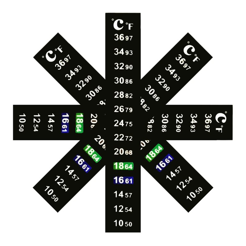 WanFengXue 5 Pcs Water Thermometer Aquarium Thermometer Sticker Water Thermometer