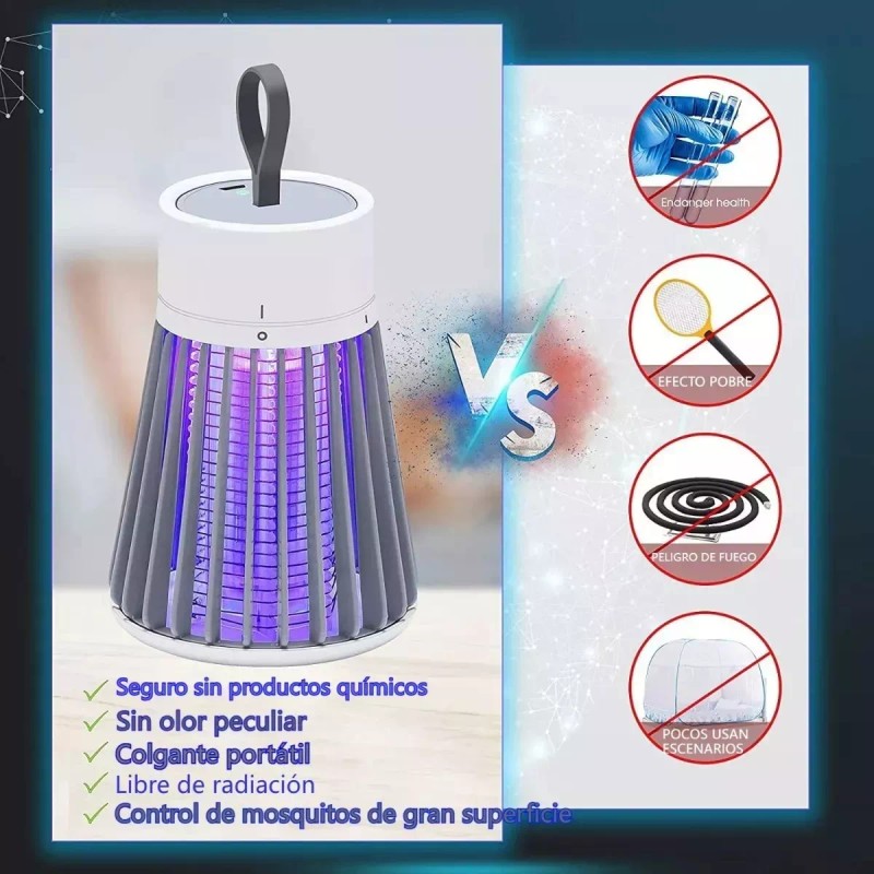 Molin Lampara Para Matar Mosquitos Foco Morado N