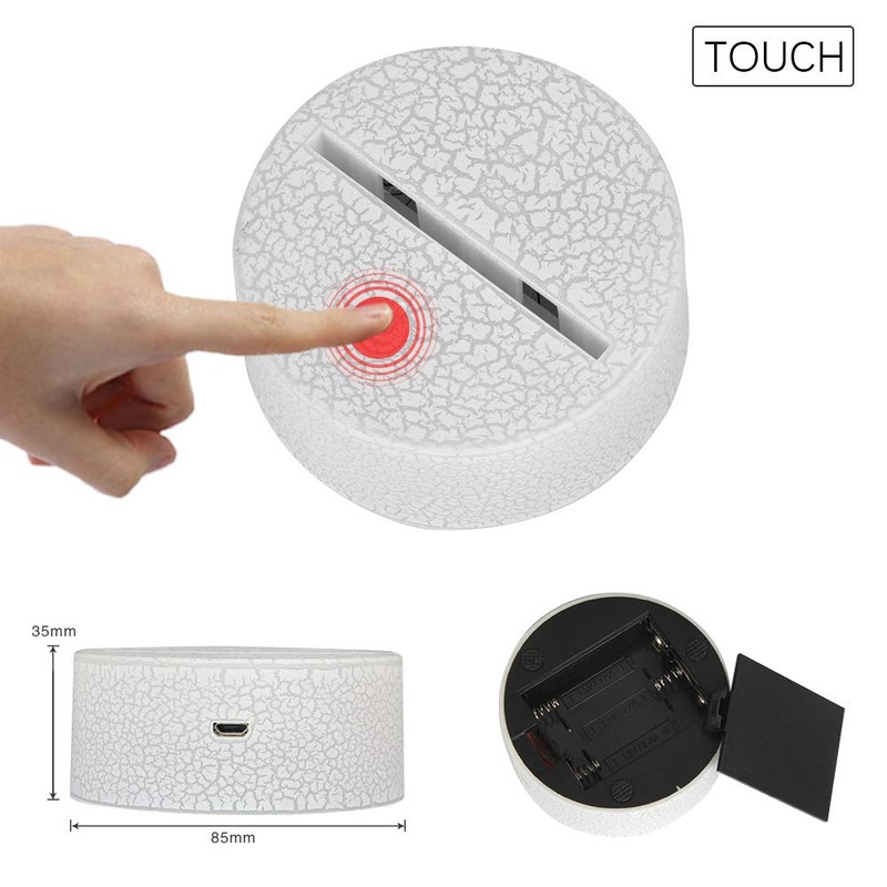 Batttlebus 3D Optical Illusion Lamp, Unique Night Light, Artwork Light,