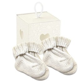 PASINI FASHION 2 Pairs - Baby Socks with Cashemire - Baby Collection - Soft and Warm, Gift Boxed, White-White, 0-6 Months