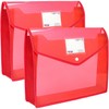 YoeeJob Plastic File Folders Legal Size 2 Pcs, Expandable Document