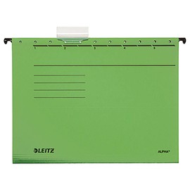 Leitz Alpha-Suspension File Coloured Chipboard-Green -