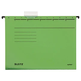 Leitz Alpha-Suspension File Coloured Chipboard-Green -