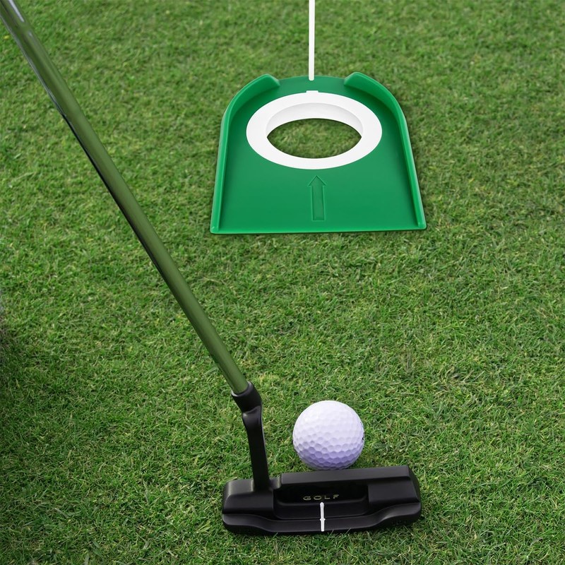 Plastic Golf Putting Cup, Golf Practice Putter Pad for Indoor