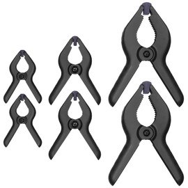 IRWIN QUICK-GRIP Spring Clamps for Woodworking, Multiple Sizes 1", 2" and 3/4", 6 Pack (IRHT83241)