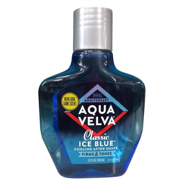 Aqua Velva Classic Ice Blue Cooling After Shave 3.5 OZ
