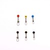 OKVGO 60pcs Fishing Tackle Running Ledger Slider Beads Snap Links