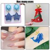 1 Box Fine Glitter, 1 Double Headed Sponge Stick, Twelve