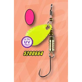 FTM Trout Blinker Spinner 2.5g UV Yellow Pink 5200664 UL Ultra Light Fishing Single Hook Trout Fishing Bass Fishing