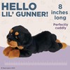 Bearington Lil' Gunner The Rottweiler Stuffed Animal, 8 Inch Dog