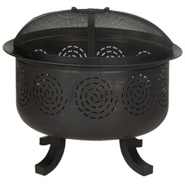 Safavieh Outdoor Collection Negril Copper and Black Fire Pit