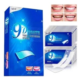 56 Tiras Blanqueadoras Dentales 9d White Higiene Bucal