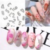 Chisafly Nail Parts Alphabet Initial Numbers Small Alphabet A-Z Numbers