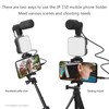 ciciglow Smartphone Vlog Kit,LED Video Light +Omnidirectional Microphone + Tripod