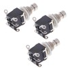 LKRXW 3Pcs DPDT 6 Pins Guitar Effect Pedal Footswitch Latching
