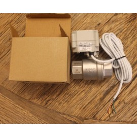 Tohne 1" Stainless Steel NSF-6 Motorized Ball Valve Power off/closed 25-s2-b NIB