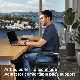 awave bloom Inflatable Lumbar Support Pillow for Car Seat and Office Chair,Back Support Cushion with Air Pump for Reducing Lower Back Pain(Black)