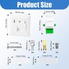 Fibre Optic Junction Box 1x Duplex LC-APC Keystone LWL Surface-Mounted