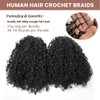 Pre-Separated Crochet Human Hair Extensions Multi-Textured Kinky Curly Crochet Hair