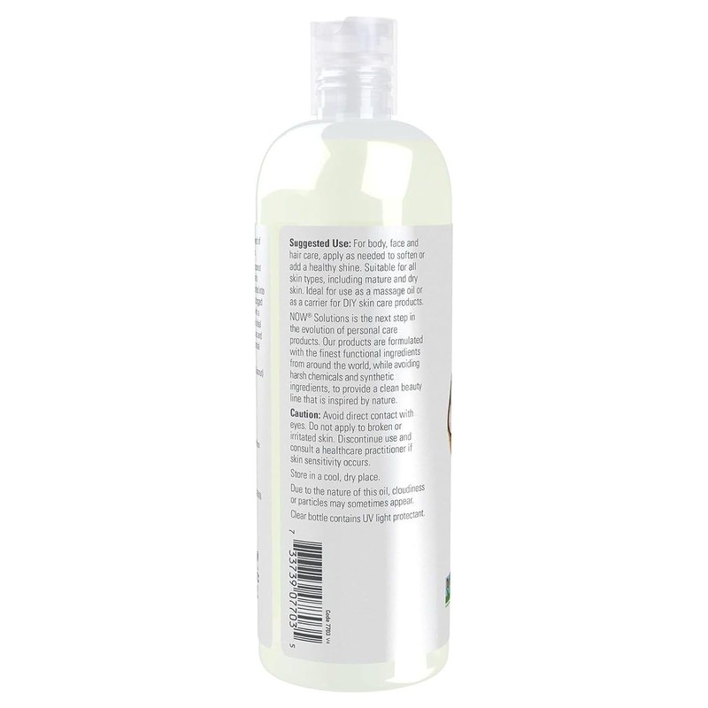 NOW Solutions Fractionated Liquid Coconut Oil, 473ml