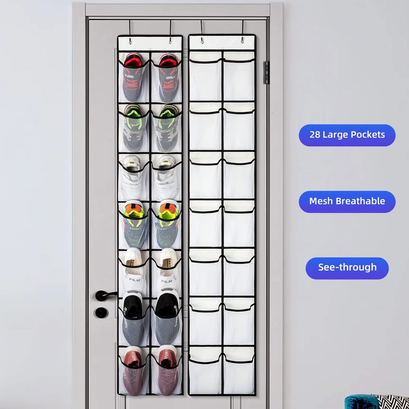 KEEPJOY Over the Door Shoe Organizer, Hanging Shoe Organizer with