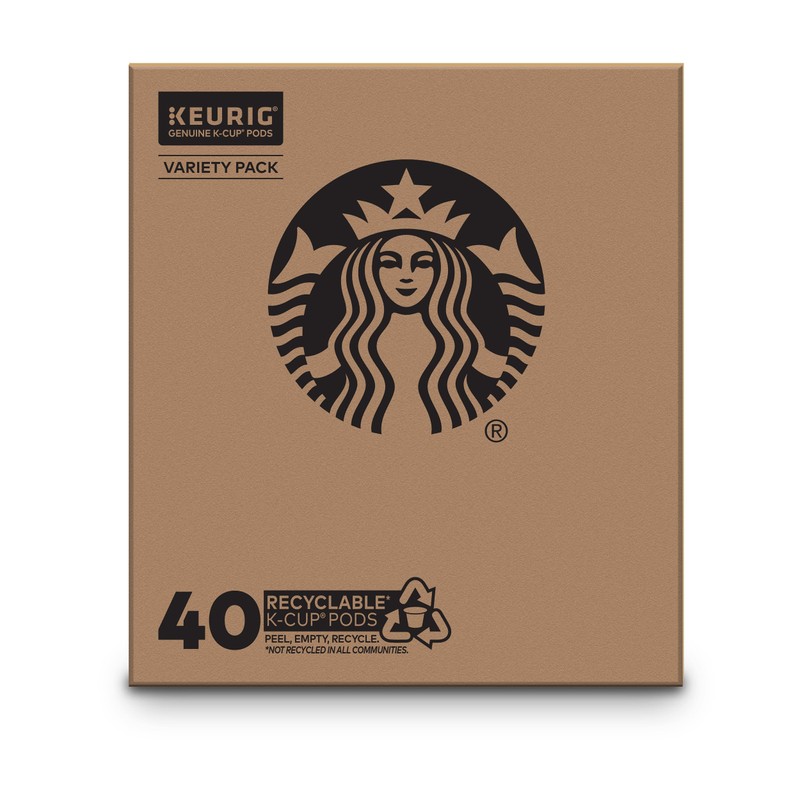 Starbucks K-Cup Coffee Pods, Flavored Hot or Iced Coffee, Variety
