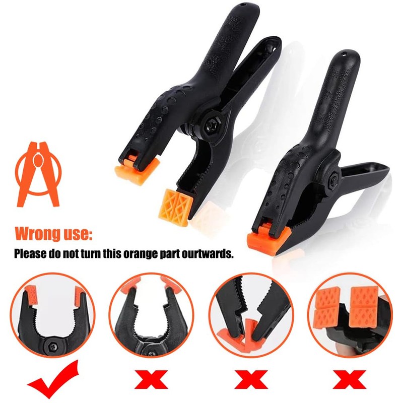 YIMIKE Spring Clamps Heavy Duty,20pcs 3 inches Spring Clips,Professional Plastic