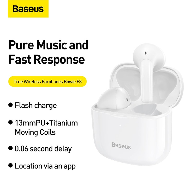 Baseus Auricular Bluetooth inalámbrico Bluetooth Auriculares para Escuchar música y