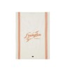 LEXINGTON Organic Cotton Kitchen Towel, White/Pumpkin, 50 x 70 cm