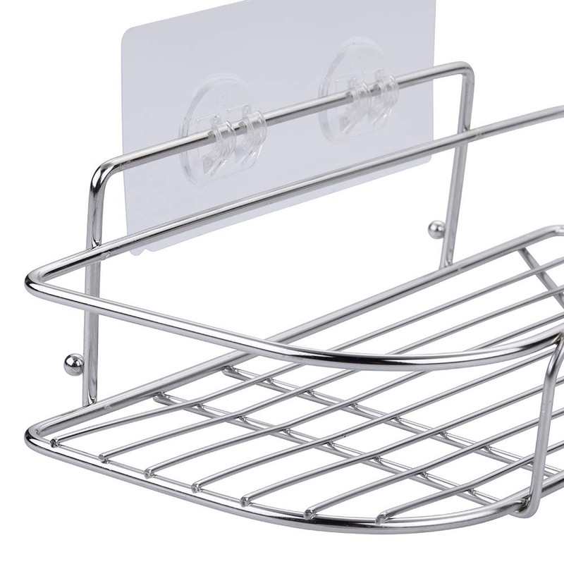 LAIGOO 8 Pcs Replacement Corner Shower Caddy Adhesive Hook Stickers,