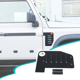 Hudiriy Car Engine Right Side Air Vent Grilles Cover Compatible with Ineos Grenadier 2020-2024 ，Aluminum Alloy Auto Exterior Hood Side Air Vent Trim Cover Accessories