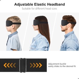 2pcs Sleep Masks for Women & Men-Zero Eye Pressure Eye Mask for Side Sleepers, 3D Cutout Eye Movement Friendly, Ultra Soft & Comfortable Blindfold for Sleep