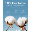 QUALFORT Cardigan Sweaters for Women 100% Cotton Button-Down Oversized Knit