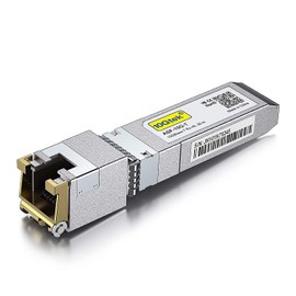 10Gtek for Netgear 1.25/2.5/5/10G-T SFP+ to RJ45 CAT.6a Copper Transceiver, Auto-Negotiation SFP+ Ethernet Module, up to 30 Meters