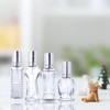 H&D 4 Stück Vintage nachfüllbare Parfümflaschen Glas Leere Sprühflasche Hochzeit