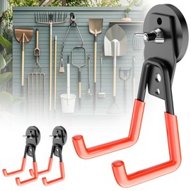 SANGIFT 2Pcs Magnetic Hooks Heavy Duty, 5LB D44 Industrial-Grade Neodymium Strong Magnet Hooks, Extra Large Magnetic Utility Storage Hooks, Magnetic Tool Hook for Garage Garden Kitchen Cruise Hanging