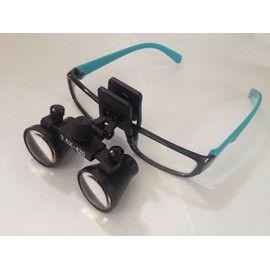 NSKI 3.5X420mm Binocular Plastic Clip Loupes DY-110 Lab Head Magnifier w/Clip-on