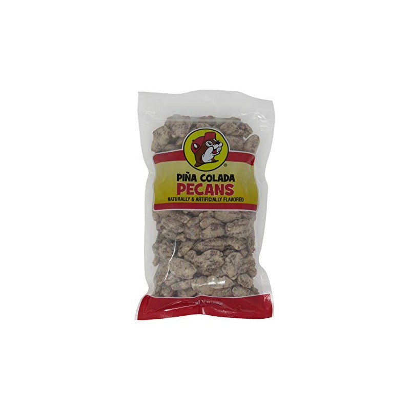 Buc-ees Pina Colada Flavored Pecans in a Resealable Bag, 12